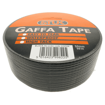 50m Gaffa Tape Black